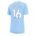 Tanie Strój piłkarski Manchester City Rodri Hernandez #16 Koszulka Podstawowej dla damskie 2023-24 Krótkie Rękawy